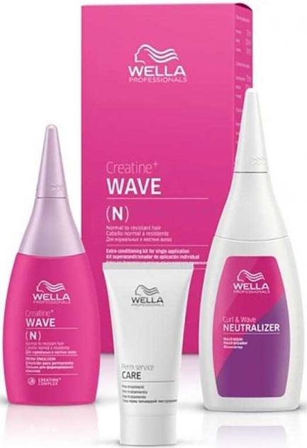 Набір для завивки Wella Professionals Creatine+ Wave Кондиціонер 30 мл + Лосьйон 75 мл + Фіксатор 100 мл (4064666211640) - зображення 2