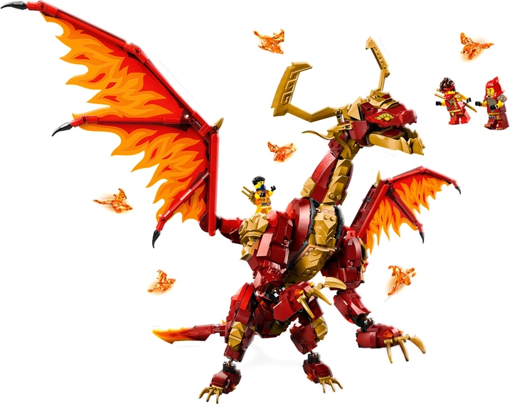 DRAGON ページ Конструктор LEGO NINJAGO Перводракон движения 1716 деталей (71822