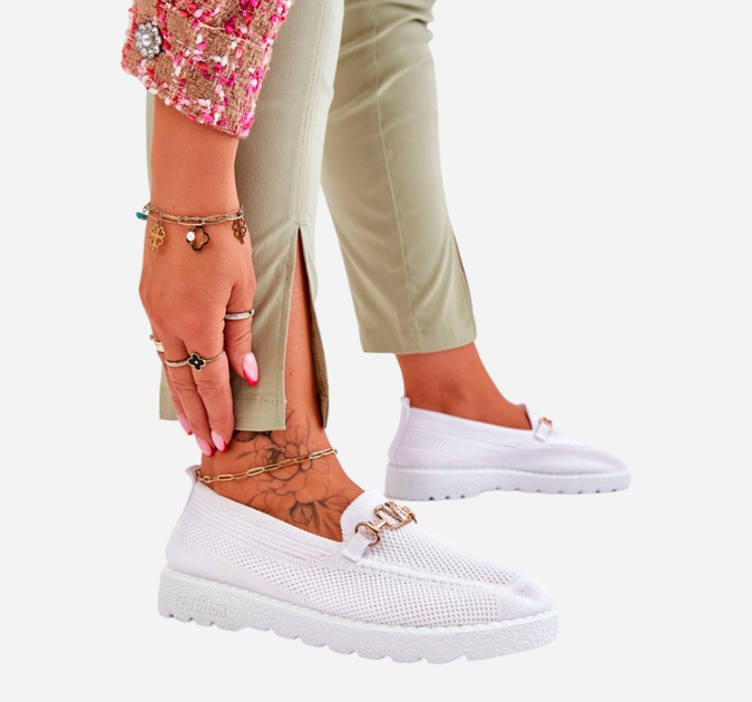 Жіночі сліпони Alena 37 Білі (3076926928930) - зображення 8