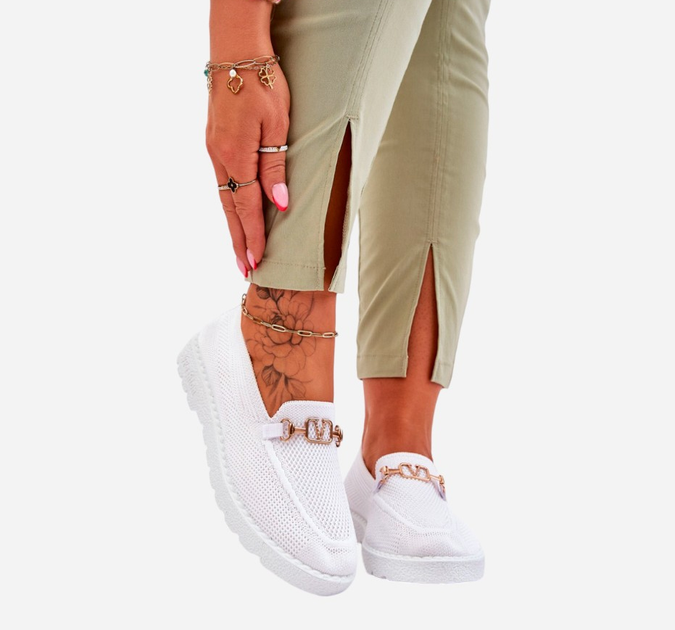 Жіночі сліпони Alena 37 Білі (3076926928930) - зображення 9