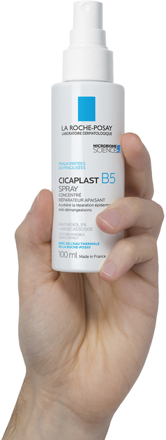Koncentrat w sprayu La Roche-Posay Cicaplast B5 Soothing Repairing Spray 100 ml (3337875735742) - obraz 4