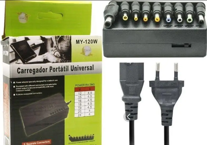 Универсальный блок питания с регулировкой напряжения JY-120W 24 В (8 насадок) адаптер питания / Чёрный - Фото 6 Универсальный блок питания с регулировкой напряжения JY-120W 24 В (8 насадок) адаптер питания / Чёрный - изображение 6