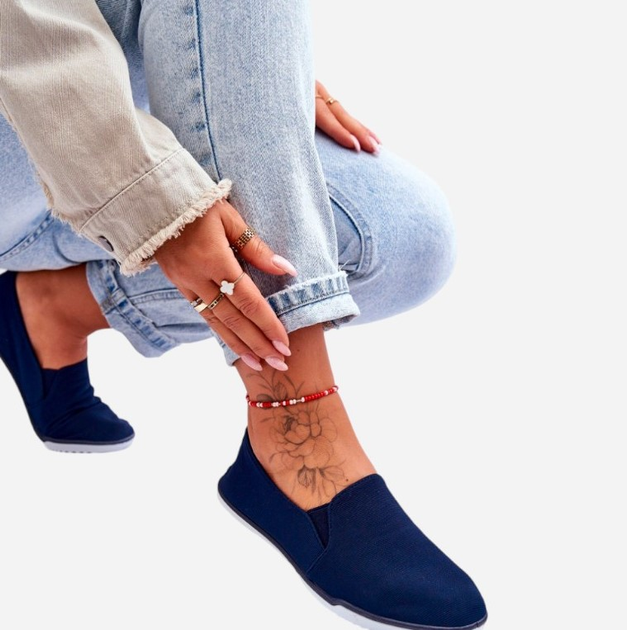 Buty wsuwane damskie Versali 40 Granatowe (5905677427653) - obraz 4