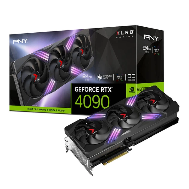 【動作品】PNY GeForce RTX4090【水冷】 Видеокарта PNY GeForce RTX 4090 24 GB OC XLR8 Gaming VERTO EPIC-X