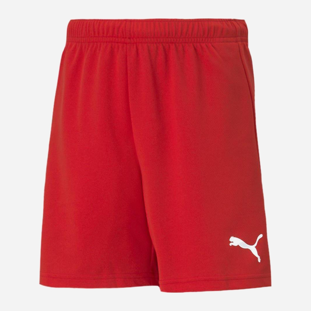 Krótkie spodenki chłopięce sportowe Puma teamRISE Short 70494301 128 cm Czerwone (4063699213690) - obraz 1