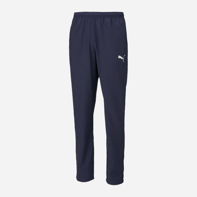 Spodnie sportowe młodzieżowe chłopięce Puma teamRISE Sideline Pants 65732906 164 cm Niebieskie (4063697198647) - obraz 1