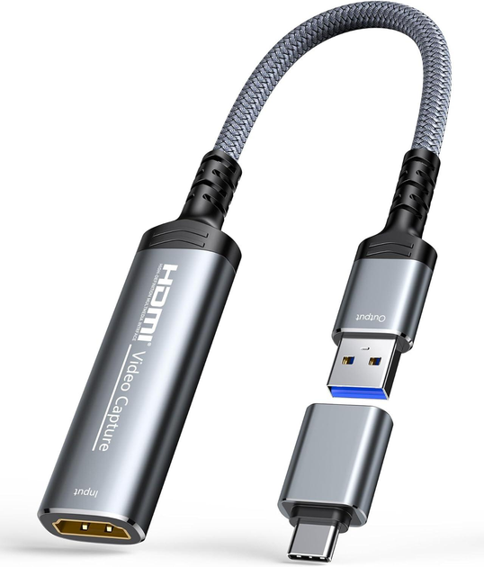 ​Карта видеозахвата Highwings Video Capture Card, 4K HDMI to USB A/Type-C 1080P 60FPS - изображение 1