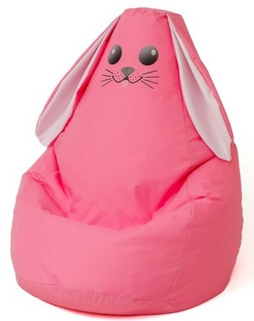 Крісло-мішок Go Gift Rabbit XXL 140x100 см рожеве (5905359298274) - зображення 1