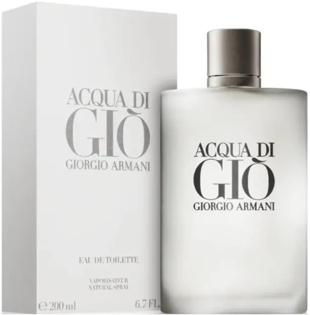 Woda toaletowa męska Giorgio Armani Acqua Di Gio 200 ml (3360372078500) - obraz 1