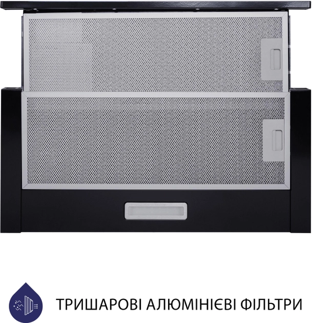 Витяжка Minola HTL 6714 BL 1100 LED (телескопічна) - изображение 3