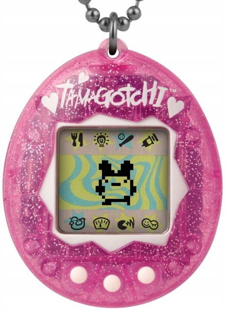 Interaktywna zabawka Bandai Tamagotchi Pink Glitter (3296580429417) - obraz 2