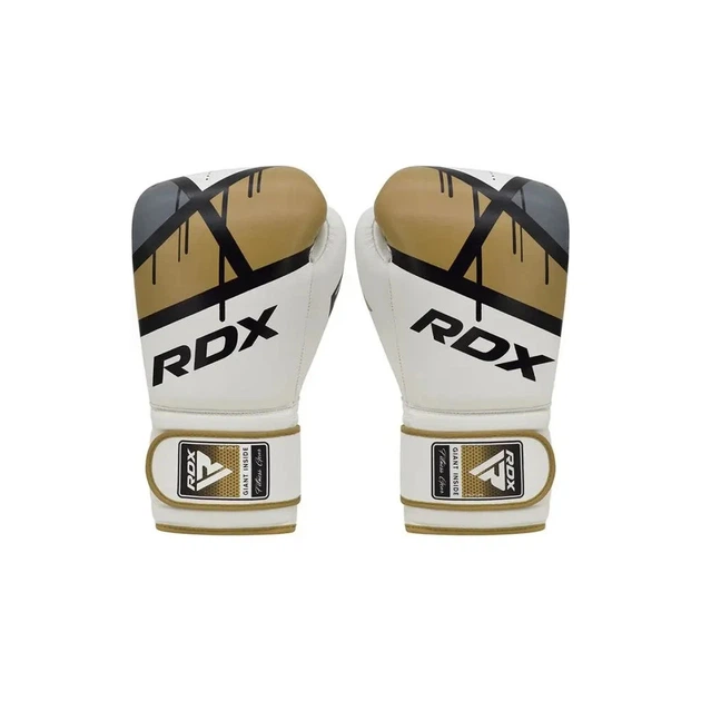 Боксерские перчатки RDX F7 Ego Golden 8 унцій (BGR-F7GL-8oz) - Фото 2 Боксерские перчатки RDX F7 Ego Golden 8 унцій (BGR-F7GL-8oz) - изображение 2