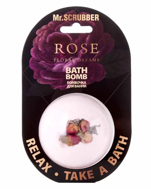 Бомбочка для ванны Mr.Scrubber Rose Floral Dreams 200 г - Фото 1 Бомбочка для ванны Mr.Scrubber Rose Floral Dreams 200 г - изображение 1