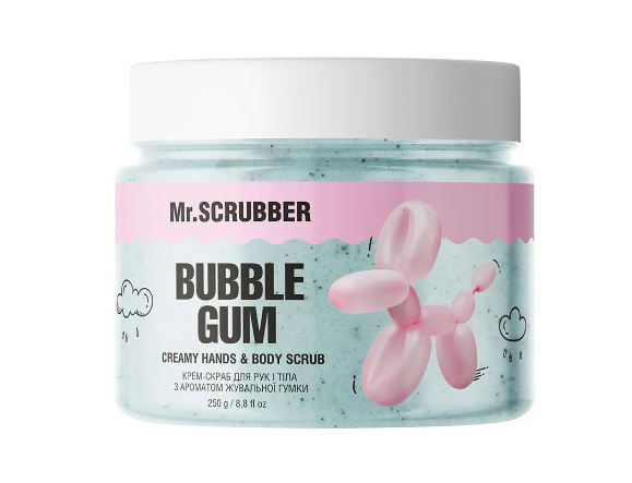 Крем-скраб для рук и тела Mr.Scrubber Bubble Gum 250 г - Фото 1 Крем-скраб для рук и тела Mr.Scrubber Bubble Gum 250 г - изображение 1