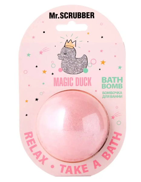 Бомбочка для ванны Mr.Scrubber Magic Duck 200 г - Фото 1 Бомбочка для ванны Mr.Scrubber Magic Duck 200 г - изображение 1