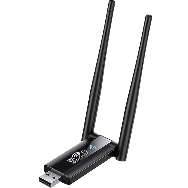 Ретранслятор U&P WR01 Wi-Fi Repeater 300M 2.4GHz Black (PRN-WR01-BK) - изображение 1