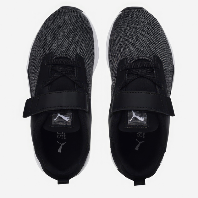 Buty sportowe chłopięce na rzepy Puma Comet 2 Alt V 19477701 29 (11UK) Czarny/Biały (4063697831667) - obraz 6