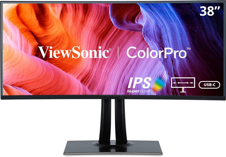 Monitor 37.5" ViewSonic VP3881a VS16980 2xHDMI DP 2xUSB-A USB-B USB-C RJ 45 - obraz 4