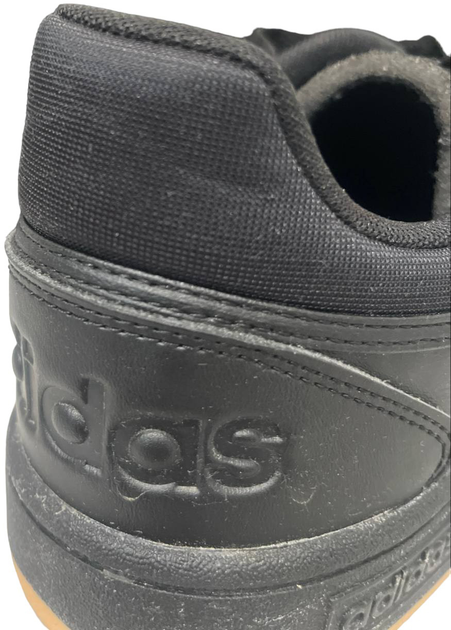 Tenisówki męskie z eko skóry do kostki Adidas Hoops 3.0 GY4727 45.5 (UK 10.5) Czarne (4065426318135) (955555903162350) - Outlet - obraz 3