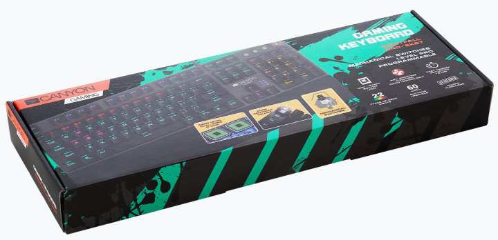 Клавіатура Canyon CND-SKB7-RU USB Black (CND-SKB7-RU) - изображение 2