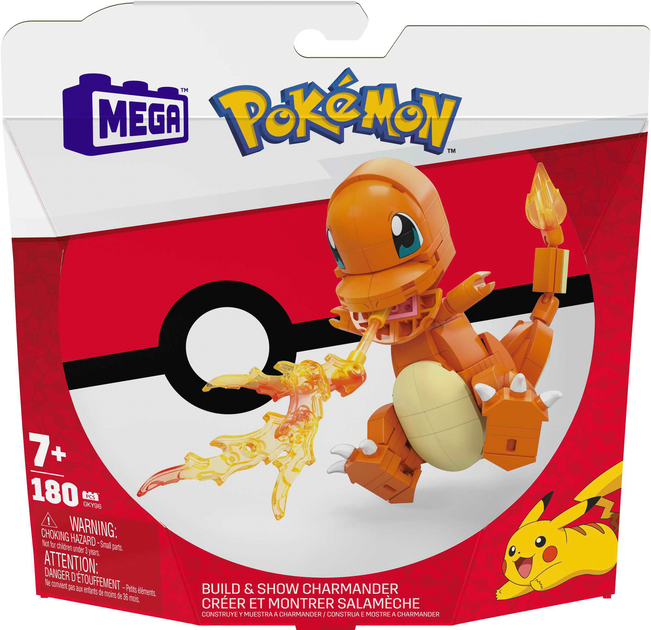 Конструктор Mega Charmander Medium Pokemon 180 деталей (887961834598) - зображення 6
