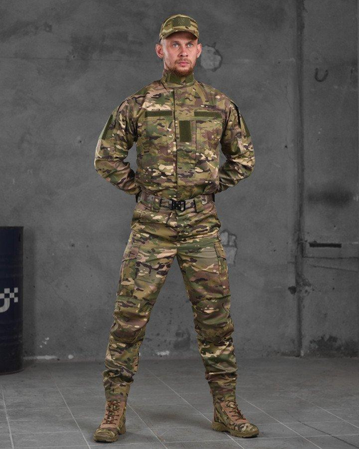Тактичний статутний костюм 4в1 штани+кітель+кепка+ремінь L мультикам (87480) - зображення 1