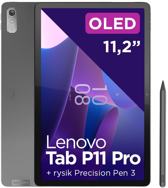 Планшет Lenovo Tab P11 Pro (2nd Gen) 11.2" Wi-Fi 8/256GB Storm Grey ...
