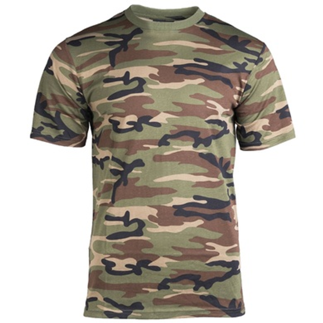 Футболка камуфляжная MIL-TEC T-Shirt Woodland S - изображение 1