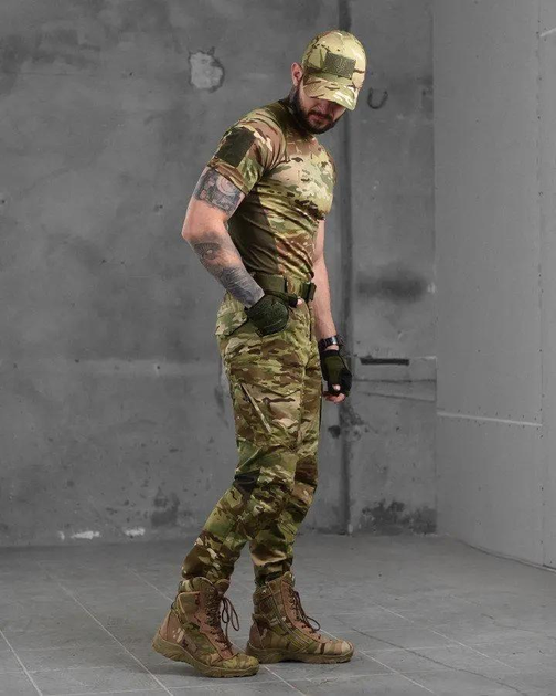 Тактический летний костюм 3в1 штаны+футболка+кепка L мультикам (87430) - изображение 2