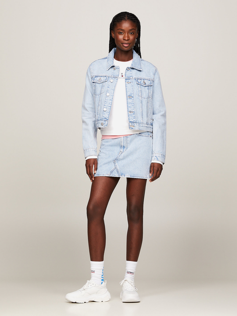 Kurtka jeansowa damska Tommy Jeans DW0DW17661-1AB XS Błękitna (8720646683413) - obraz 3