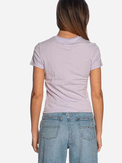 Koszulka damska bawełniana Tommy Jeans DW0DW17827-W06 S Fioletowa (8720646667949) - obraz 2