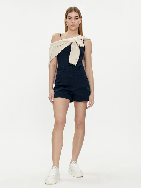 Spodenki damskie z wysokim stanem Tommy Jeans DW0DW17775-C1G 31 Niebieskie (8720646691036) - obraz 3