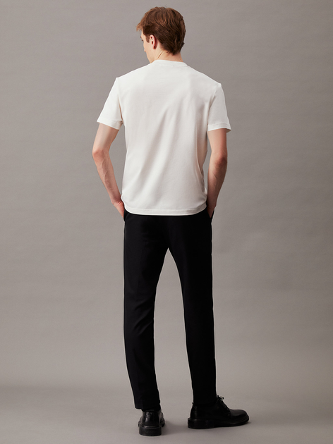 Koszulka męska bawełniana Calvin Klein K10K112528-YAH S Kremowa (8720109243956) - obraz 4