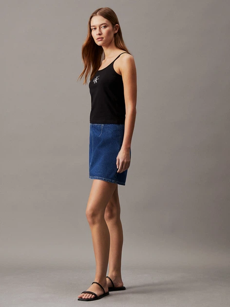 Koszulka na ramiączkach damska Calvin Klein Jeans J20J223105-BEH M Czarna (8720109317527) - obraz 3