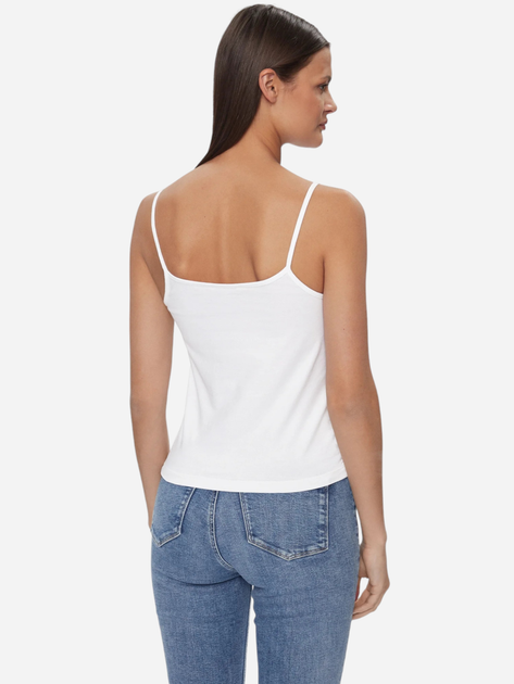 Koszulka na ramiączkach damska Calvin Klein Jeans J20J223105-YAF XS Biała (8720109338836) - obraz 2