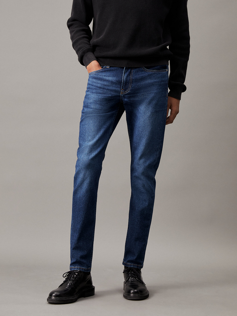 Джинси Slim Fit чоловічі Calvin Klein Jeans J30J324849-1BJ 31/30 Темно-сині (8720109359992) - зображення 1