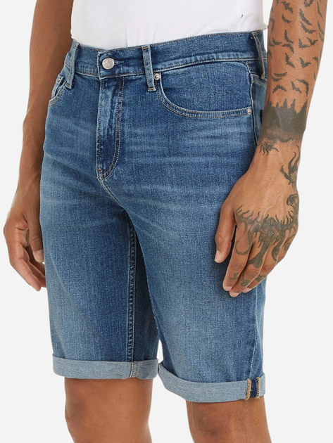 Шорти джинсові короткі чоловічі Calvin Klein Jeans J30J324874-1A4 29 Сині (8720109460834) - зображення 1