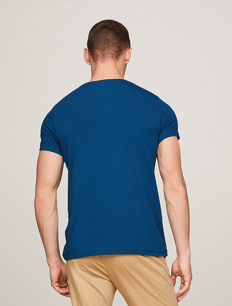 Koszulka męska bawełniana Tommy Hilfiger MW0MW10800-C5J XL Niebieska (8720646361984) - obraz 2