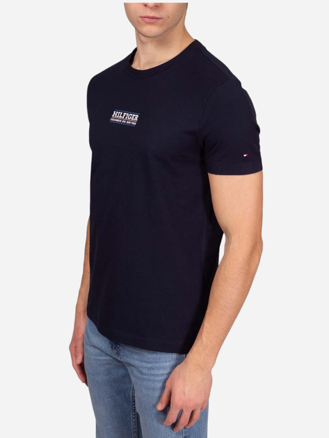 Koszulka męska bawełniana Tommy Hilfiger MW0MW34387-DW5 3XL Granatowa (8720646457878) - obraz 3