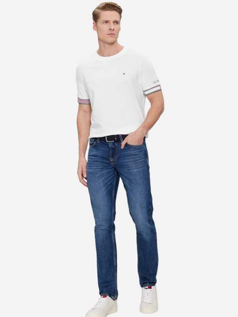 Koszulka męska bawełniana Tommy Hilfiger MW0MW34430-YBR 2XL Biała (8720646469789) - obraz 3