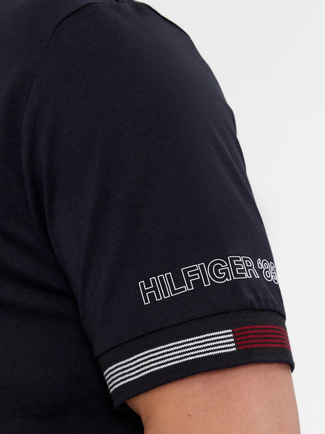 Koszulka męska bawełniana Tommy Hilfiger MW0MW34430-DW5 S Granatowa (8720646476565) - obraz 4