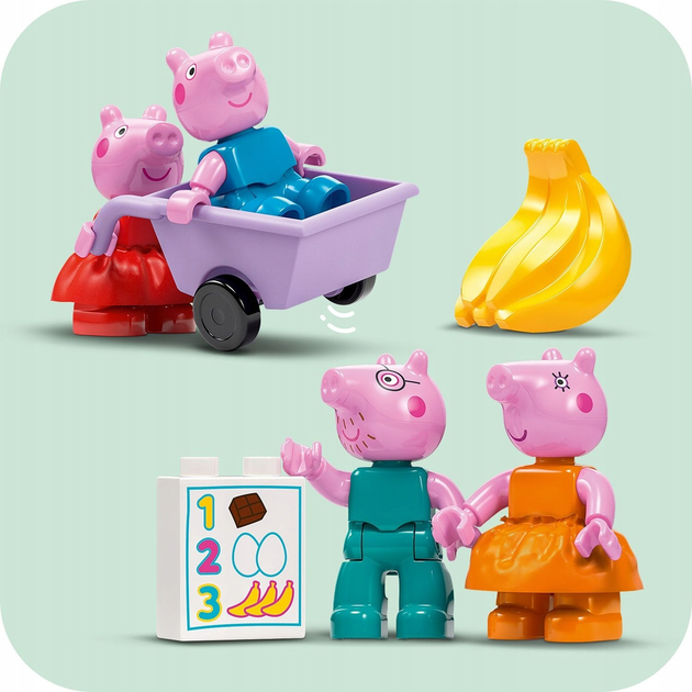 Конструктор LEGO DUPLO Супермаркет Пеппи 70 деталей (10434)  - зображення 10