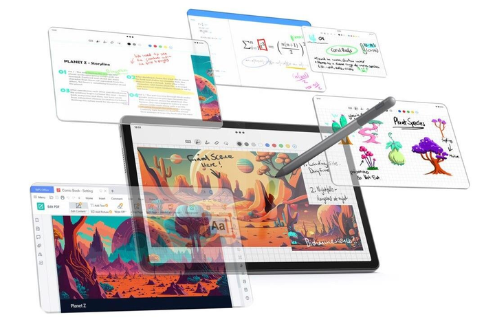 Планшет Lenovo Tab M11 10.95" Wi-Fi 4/128GB Luna Grey + Stylus (ZADA0024PL) - зображення 9