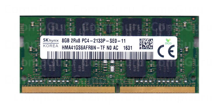 Ноутбучна оперативна пам'ять Hynix DDR4 8GB 2133MHz SO-DIMM 2Rx8 PC4-2133P БВ (HMA41GS6AFR8N-TF) - зображення 1