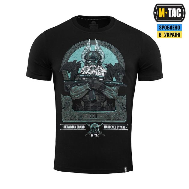 Тактическая M-Tac футболка Odin Mystery Black черная 3XL - изображение 2