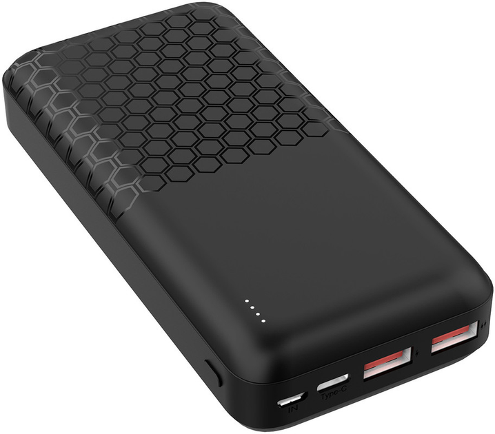 УМБ Platinet 20000 mAh 20W PD 3.0 QC 3.0 Black (PMPB20OP18B) - зображення 1