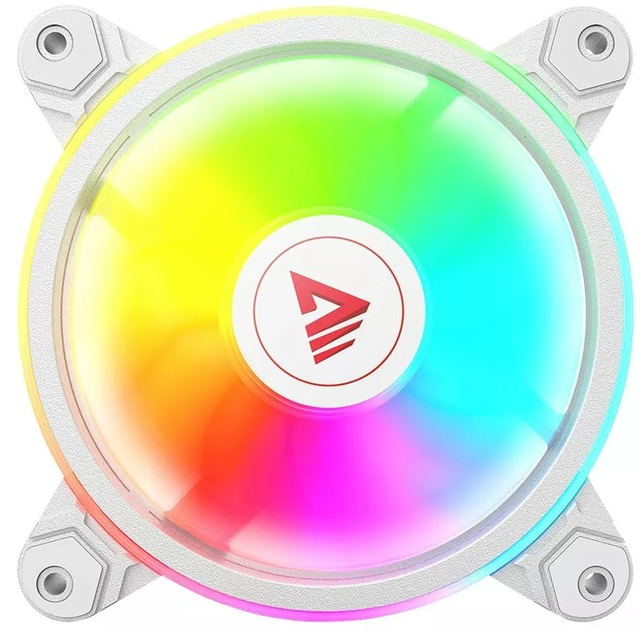 Набор RGB-вентиляторов Savio FAN-01 4 шт. 120 мм ARGB с контроллером и пультом дистанционного управления (FAN-01 WHITE) - изображение 2