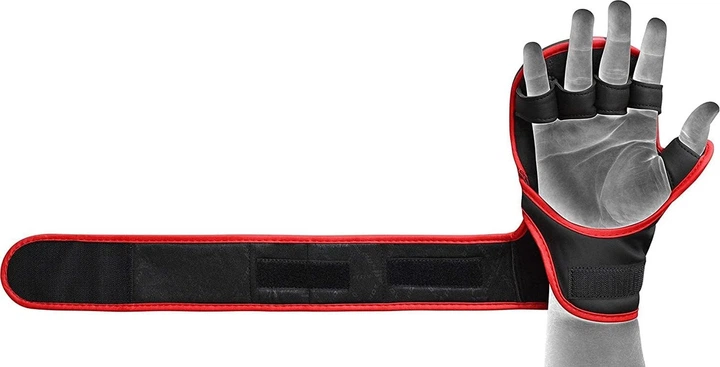 Перчатки для ММА RDX F6 KARA Matte Plus S/M капа в комплекте Red (GSR-F6MR-S/M+) - изображение 6
