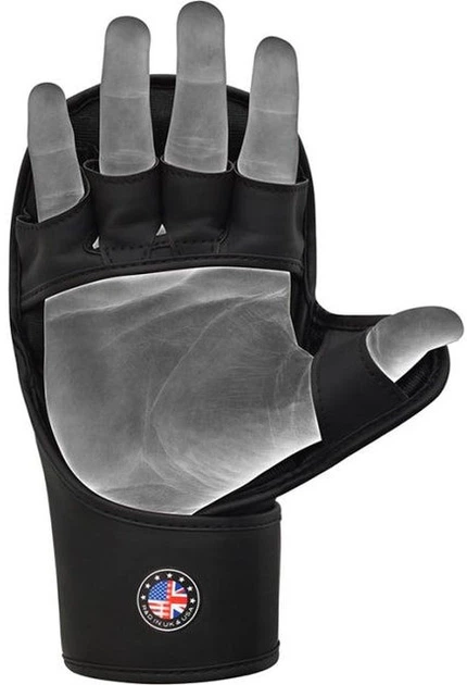 Перчатки для ММА RDX SHOOTER AURA PLUS T-17 L капа в комплекте Black/Golden (GSR-T17BGL-L+) - изображение 4