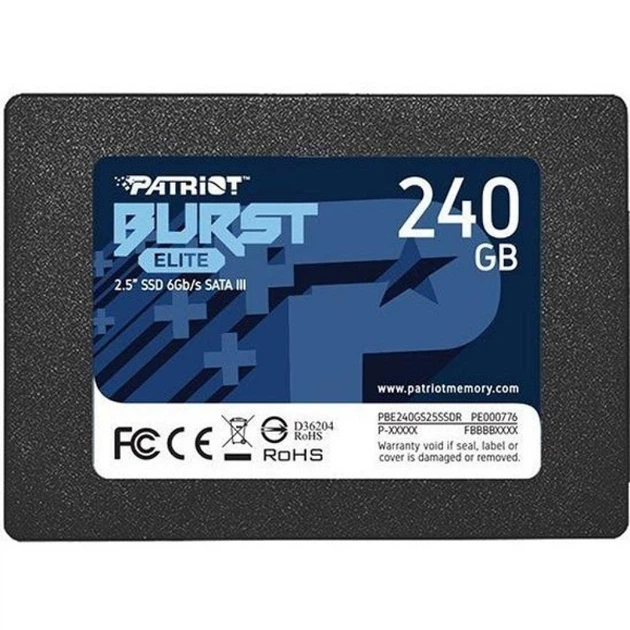 SSD накопитель Patriot Burst Elite 240 GB (PBE240GS25SSDR) - изображение 13